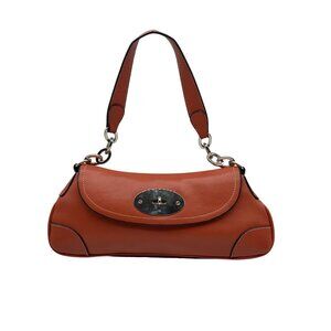 Unbranded Orange Faux Leather Shoulder Bag